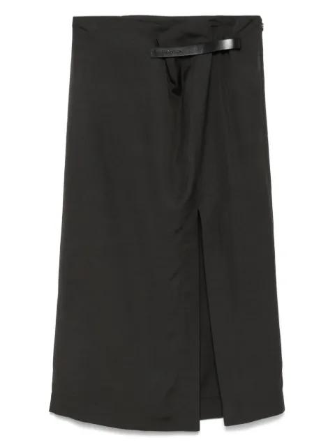 logo-strap midi skirt by JW ANDERSON