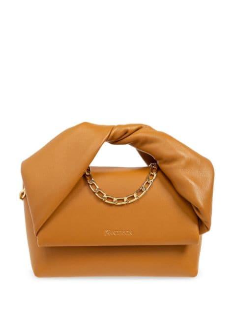 medium Twister leather tote bag by JW ANDERSON