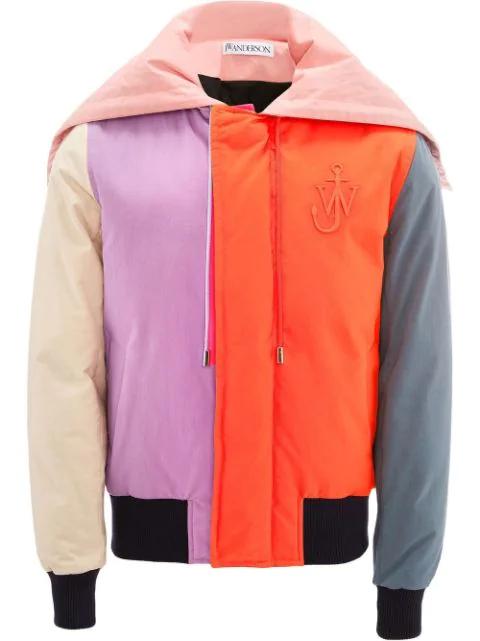 multi-panel zip-fastening jacket by JW ANDERSON