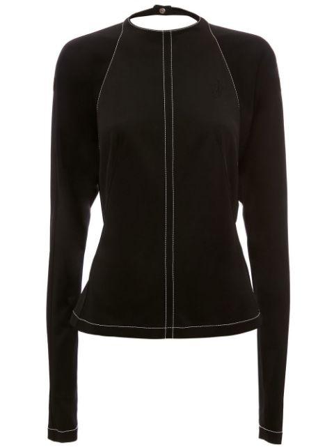 open-back long-sleeve top by JW ANDERSON