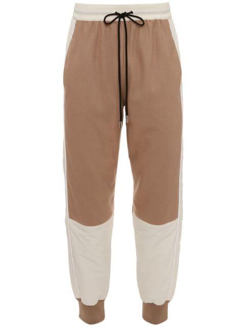 panelled drawstring track pants by JW ANDERSON