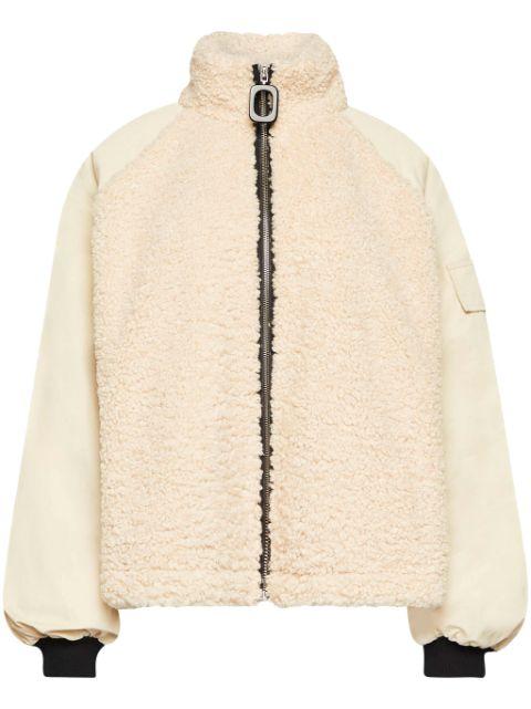 panelled fleece track jacket by JW ANDERSON