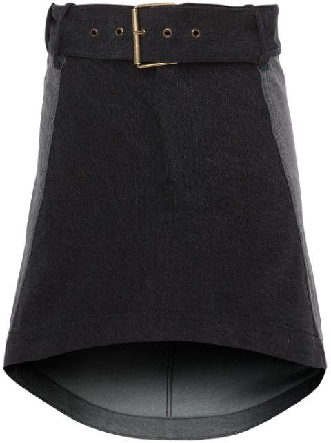 panelled mini denim skirt by JW ANDERSON