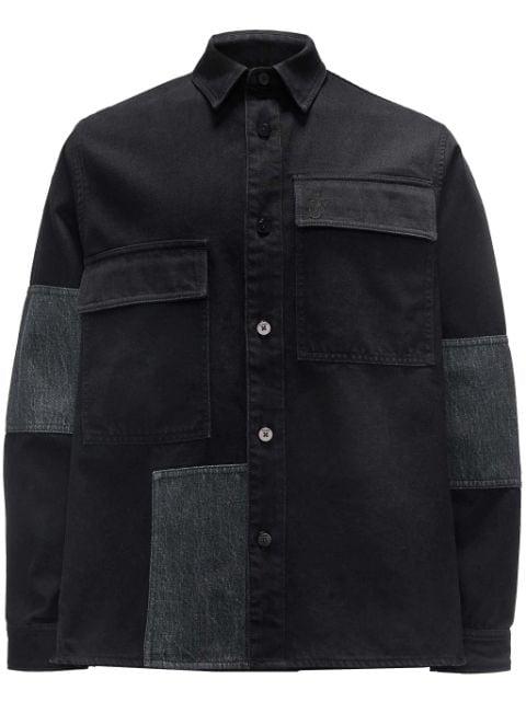 patchwork-design cotton shirt by JW ANDERSON