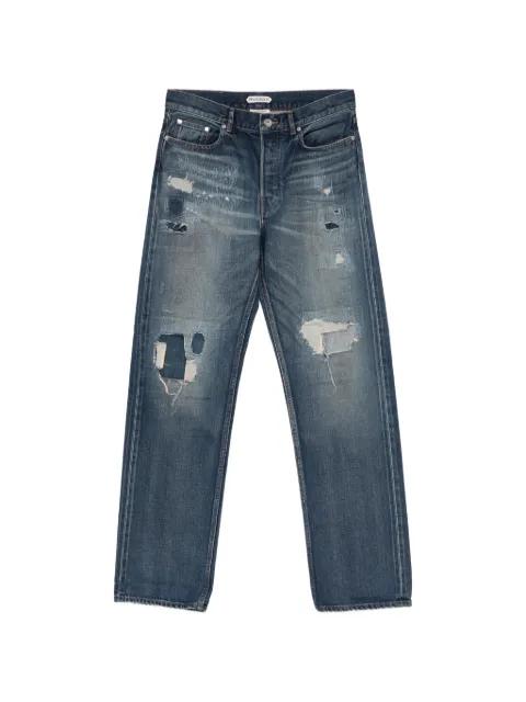 patchwork straight-leg jeans by JW ANDERSON