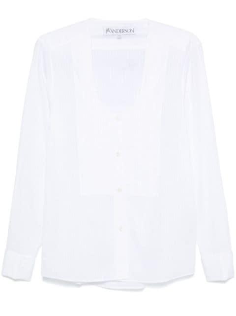pintuck bib shirt by JW ANDERSON