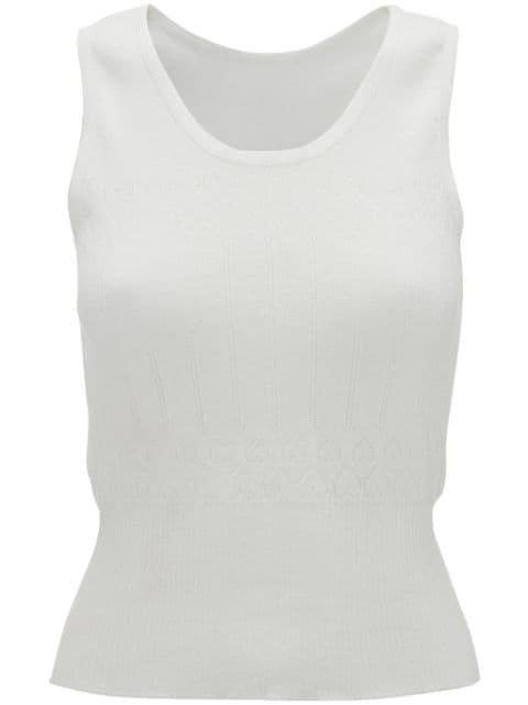 pointelle-knit tank top by JW ANDERSON