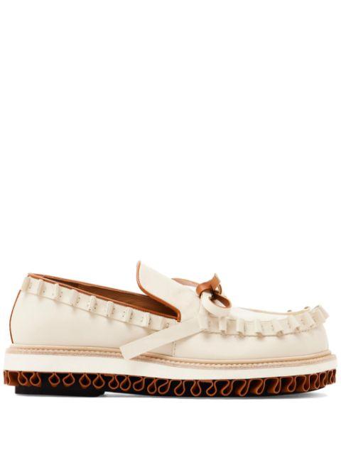 ruffled leather mocassin by JW ANDERSON