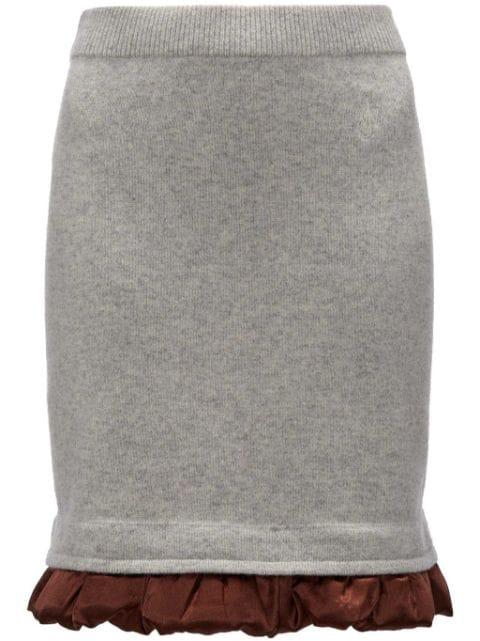 satin-trimmed mini skirt by JW ANDERSON