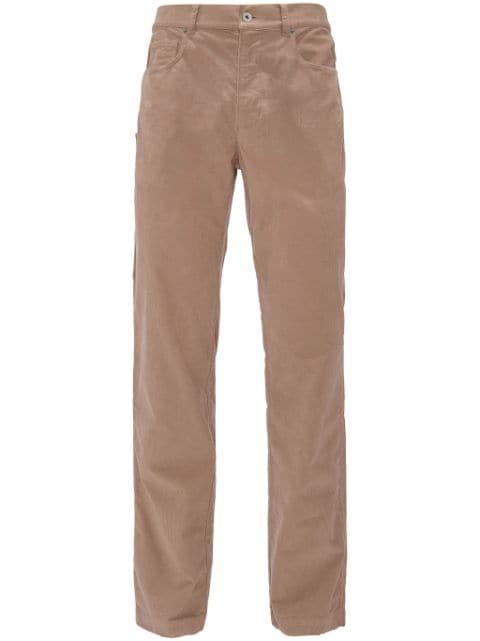 straight-leg mid-rise cotton trousers by JW ANDERSON