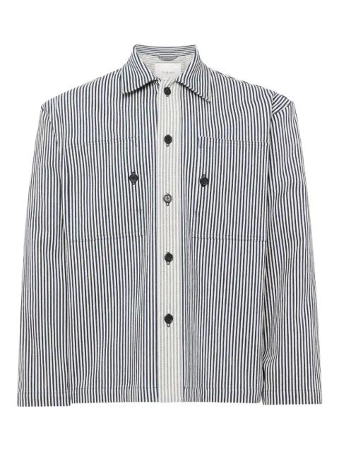 striped patch-pocket shirt by JW ANDERSON