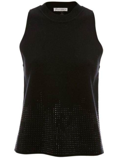 studded knitted tank top by JW ANDERSON