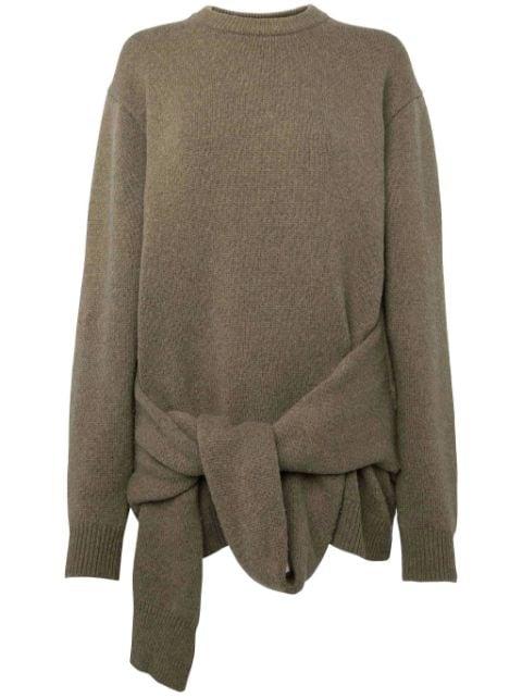 tie-front knit sweater by JW ANDERSON