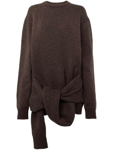 tie-front knit sweater by JW ANDERSON