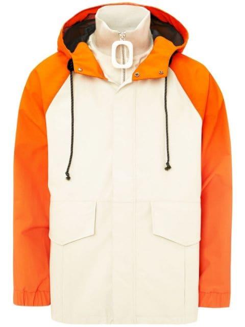 two-tone hoodied jacket by JW ANDERSON