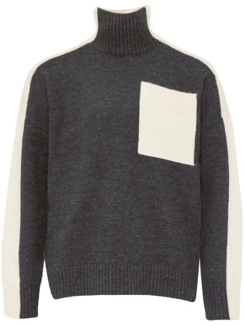two-tone sweater by JW ANDERSON