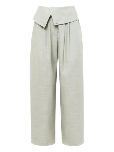 wrap-front pleated trousers by JW ANDERSON
