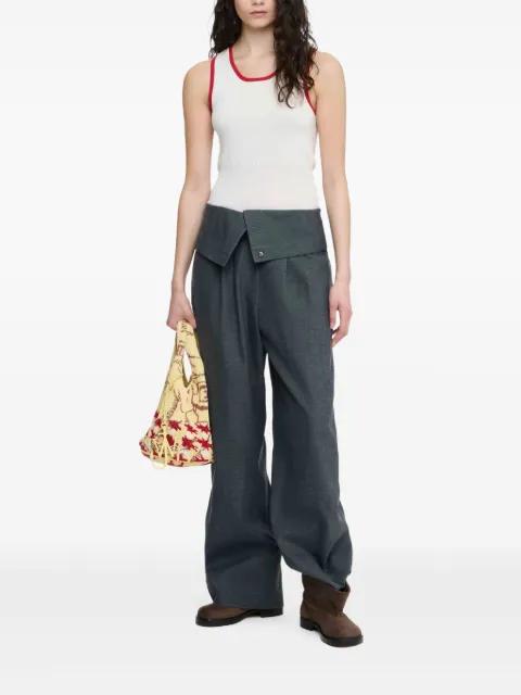 wrap-front pleated trousers by JW ANDERSON