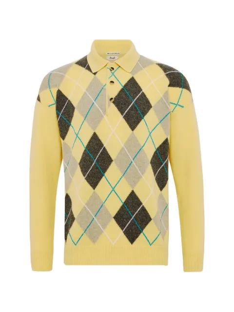 x Pringle Argyle button polo by JW ANDERSON