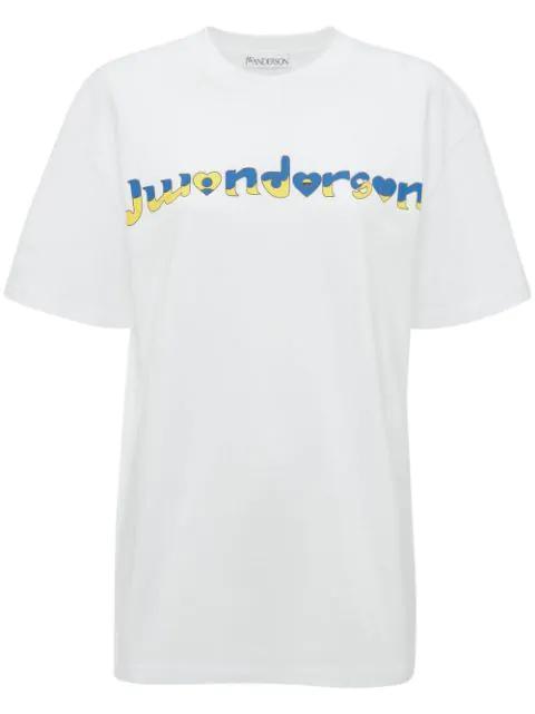 x Run Hany logo-print T-shirt by JW ANDERSON