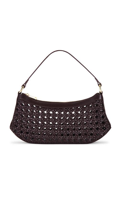 JW PEI Lily Woven Shoulder Bag in Brown by JW PEI