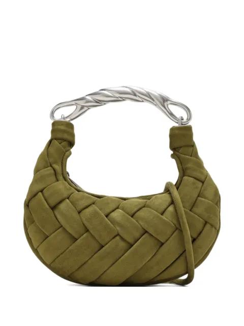 woven top-handle shoulder bag by JW PEI