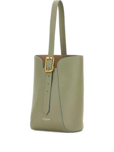 nano Quiver buckle leather bucket bag by J&M DAVIDSON