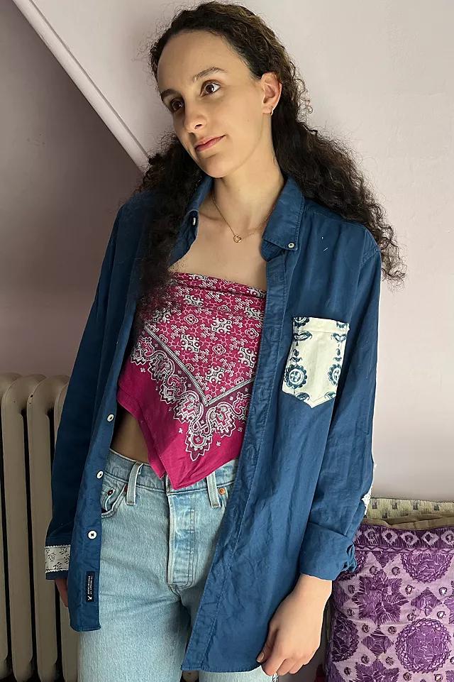KA.TL.AK Re-worked Blue Shirt by K A.T L.A K | FREE PEOPLE