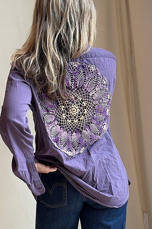KA.TL.AK Reworked Peacock Shirt by K A.T L.A K | FREE PEOPLE
