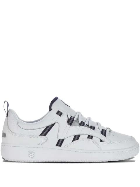 striped leather sneakers by K-SWISS