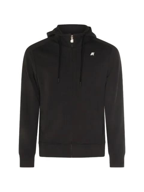 Anton logo-patch zip-up hoodie by K-WAY