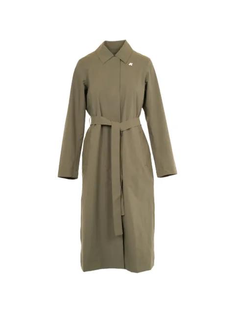 Barbra waist-belt coat by K-WAY