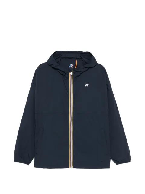 Gamalieul hoodied logo-patch jacket by K-WAY