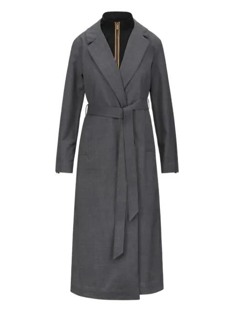 Jorance belted coat by K-WAY