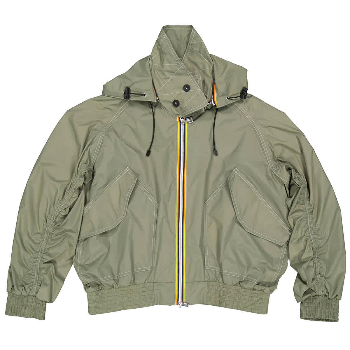 Kway Ladies Green ASA Nylon Bomber Jacket by K-WAY Kway Ladies Green ASA Nylon Bomber Jacket by K-WAY