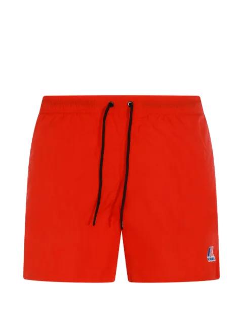 Le Vrai Olivier drawstring logo swim shorts by K-WAY