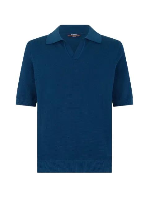 Pleyr fine-knit open-collar T-shirt by K-WAY
