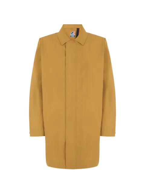 Poirol concealed-front midi coat by K-WAY