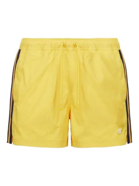 Salt stripe-detail swim shorts by K-WAY