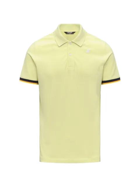 Vincent Pique striped-details cotton polo shirt by K-WAY