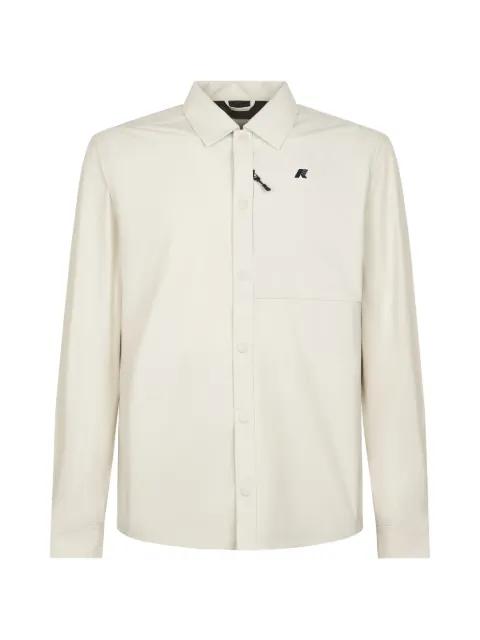 button-down logo-detail jacket by K-WAY