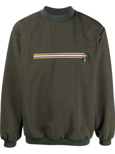 front zip-pocket sweatshirt by K-WAY