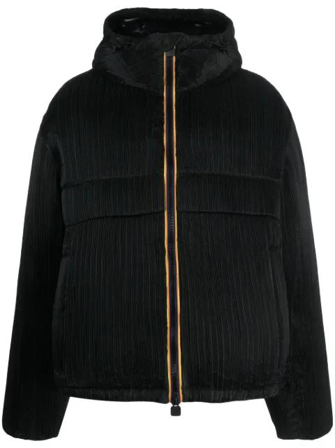 hoodied duck-down puffer jacket by K-WAY
