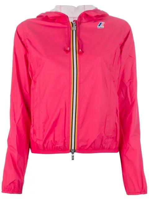 hoodied windbreaker by K-WAY