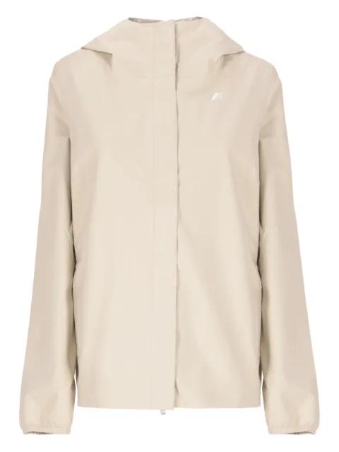 hoodied zip-front jacket by K-WAY
