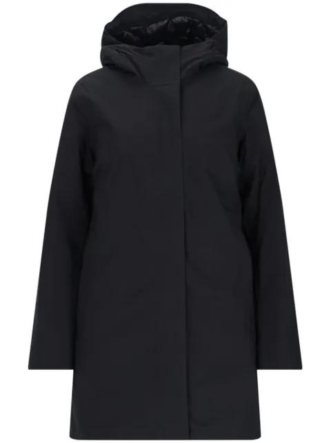 hoodied zipped parka coats by K-WAY