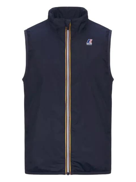 logo-embroidered gilet by K-WAY
