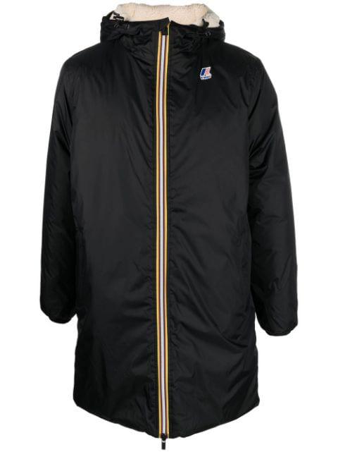 logo-embroidered parka coat by K-WAY