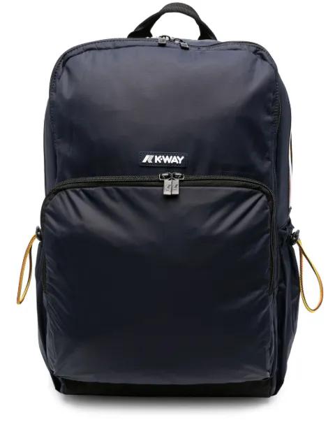 logo-patch drawstring backpack by K-WAY