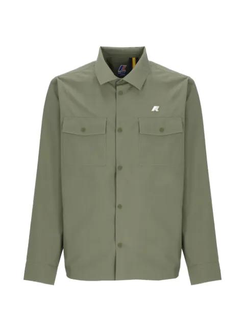 logo-patch flap-pocket shirt by K-WAY